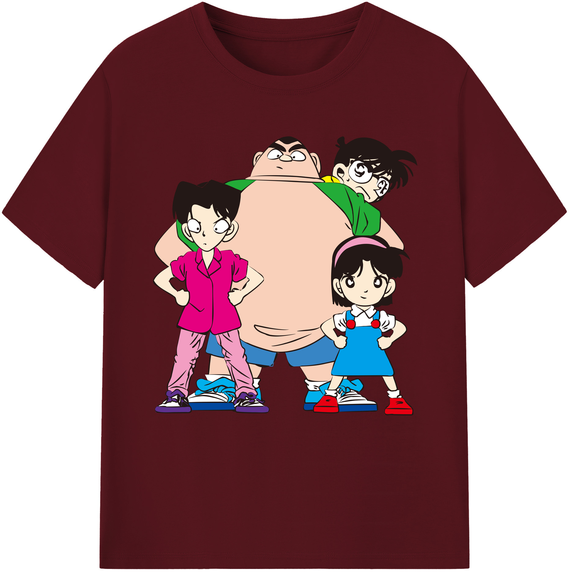 （画像用） 名探偵コナン Detective Conan 綿100％半袖Tシャツ（フロントプリント）